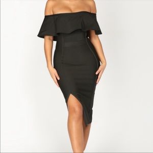 Bandage Off Shoulder Dress